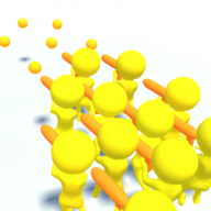 彩色射击运动员