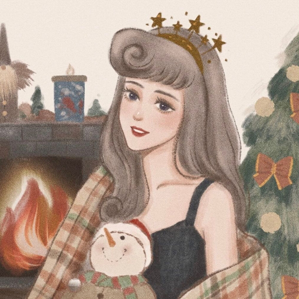 圣诞迪士尼公主闺蜜头像大全