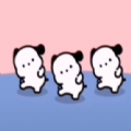三只小狗跳舞表情包BGM动图