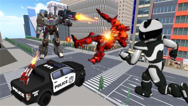 熊猫机器人变身大战 熊猫机器人变身大战