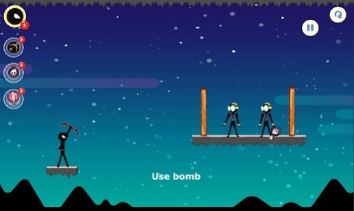 射手战斗火柴人丛林射箭英雄