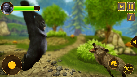 生气的大猩猩大脚怪物