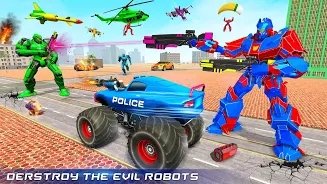 美国警察变形怪物卡车