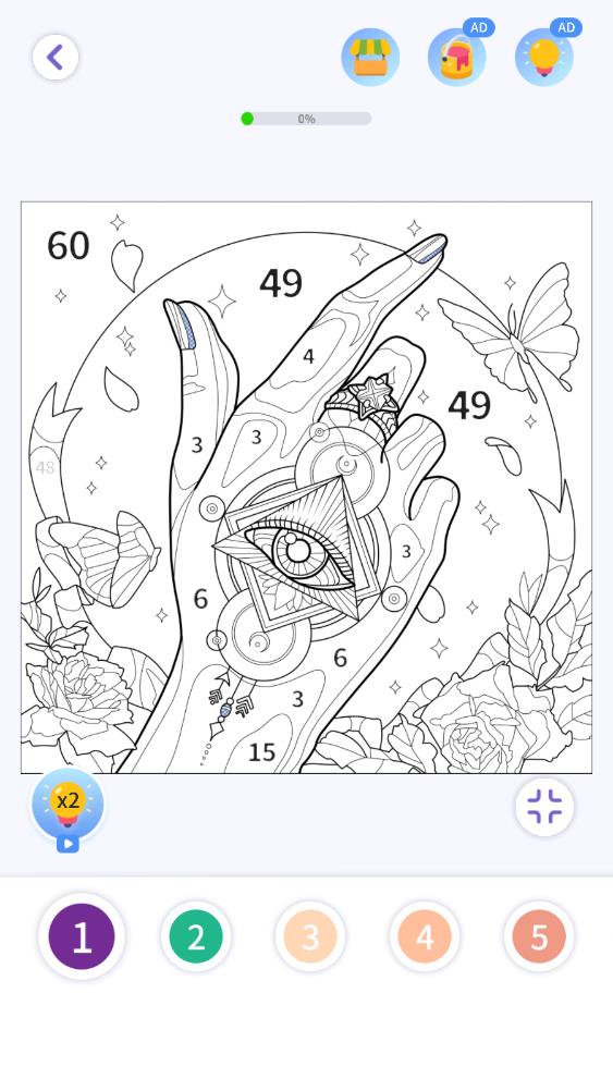 女孩彩色绘画 女孩彩色绘画