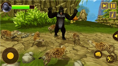 生气的大猩猩大脚怪物