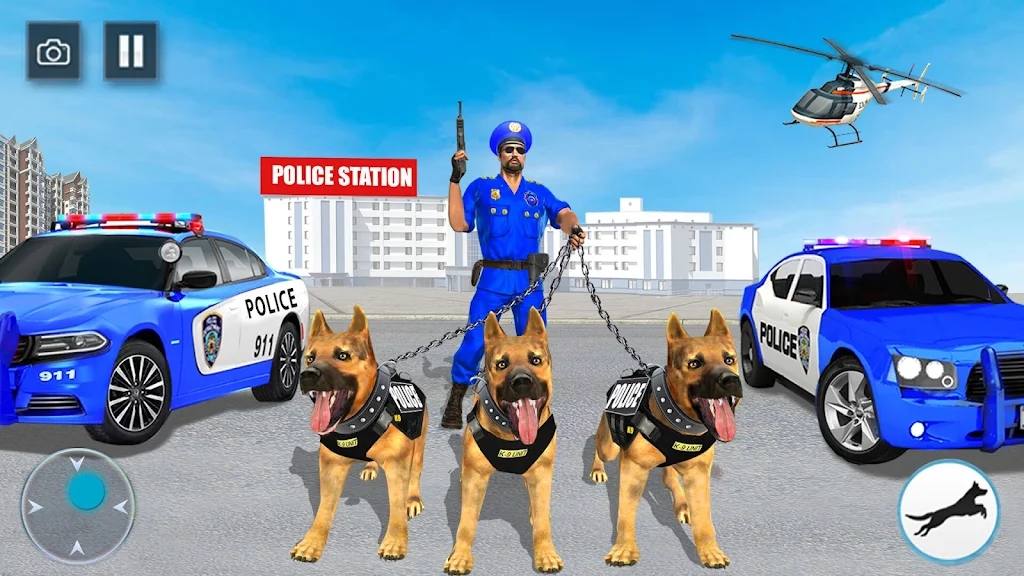 美国警犬追捕罪犯