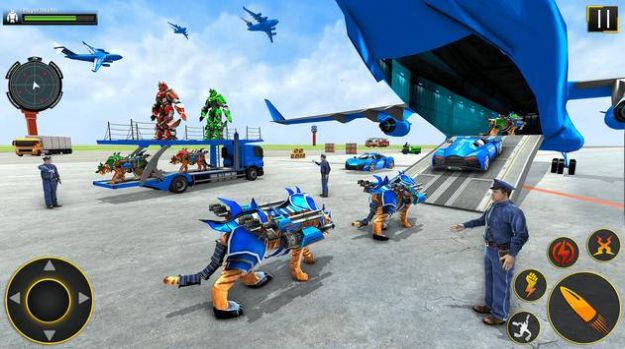 美国警察老虎机器人汽车