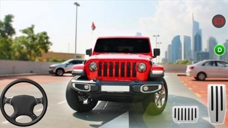 真实吉普车停车场