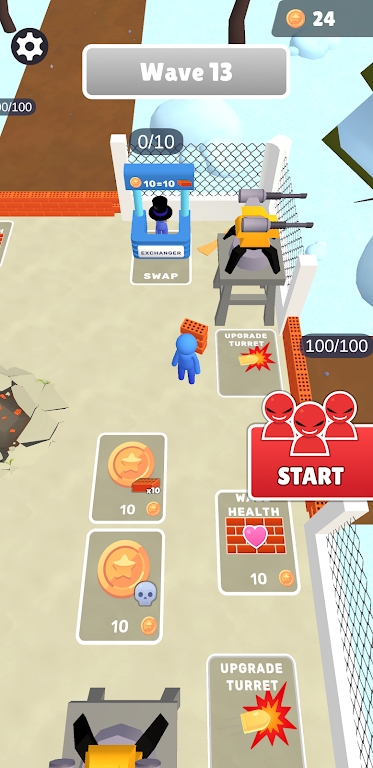 僵尸突袭3D墙壁防御