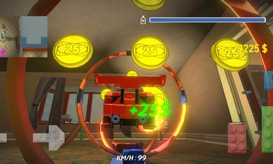 迷你积木车大碰撞