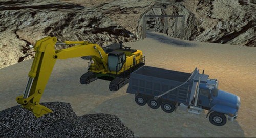 挖掘机卡车