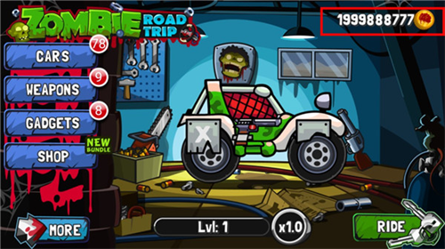 僵尸公路之旅无限金币