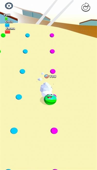 线路穿越道路滚球