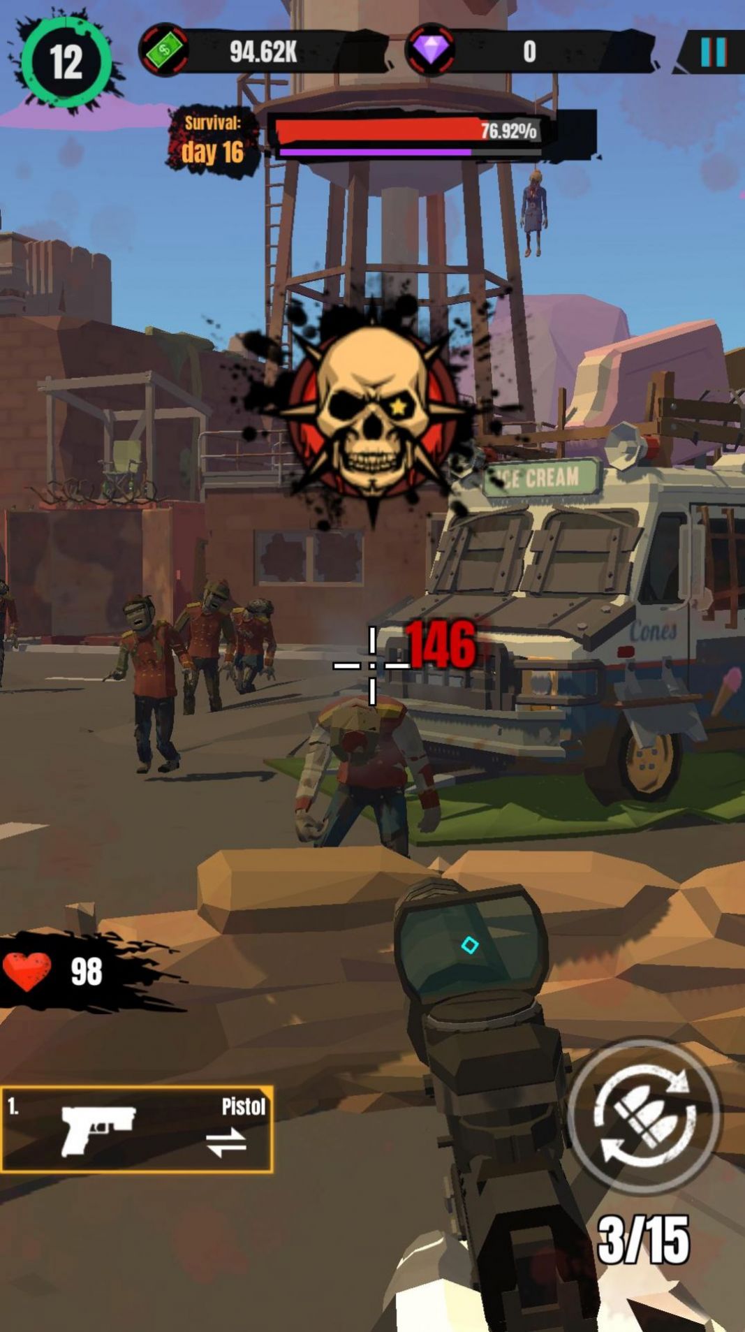 僵尸幸存者射击无限钻石无限金币版