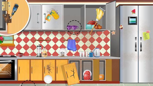 凌乱的房间壁橱清洁