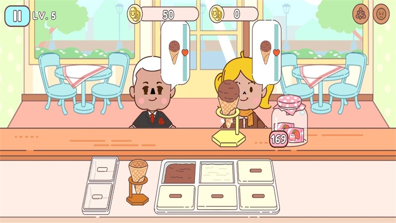 冰淇淋咖啡馆无限金币版