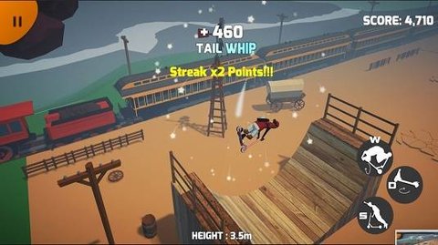 自由式滑板车翻转